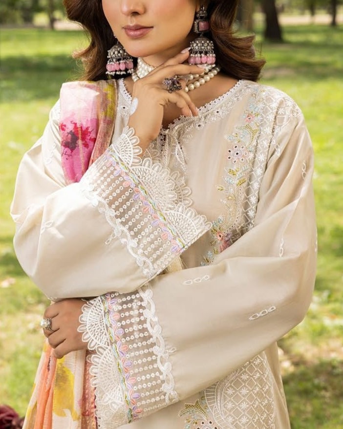 Lawn Embroidered Stitch 3pc 2