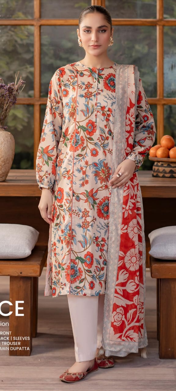 💯 Original Gull Jee Lawn 3pc