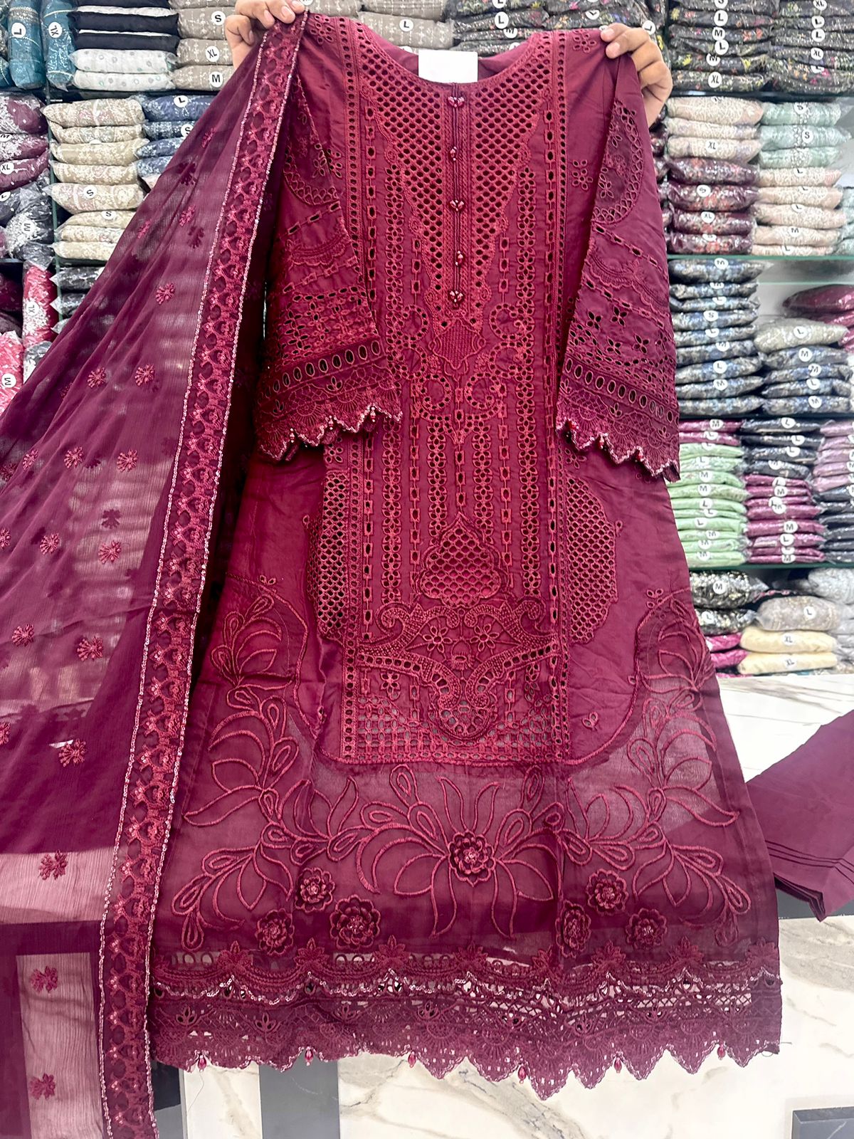 Eid Luxury Cotton Stitch Collection 3pc 1