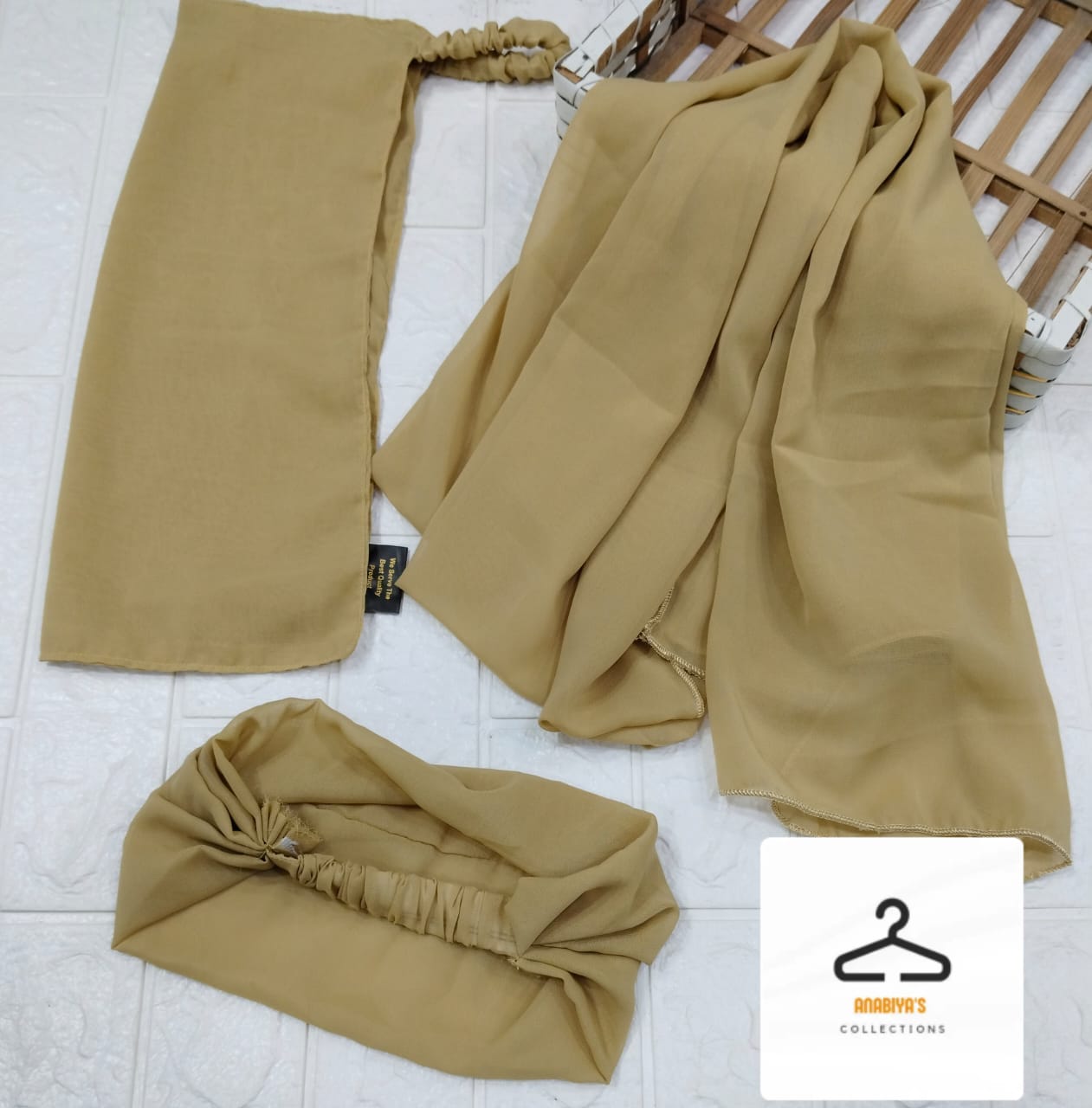 ARTICLE 3 PEC HIJAB SET STUFF IMPORTED CHINA CHIFFON