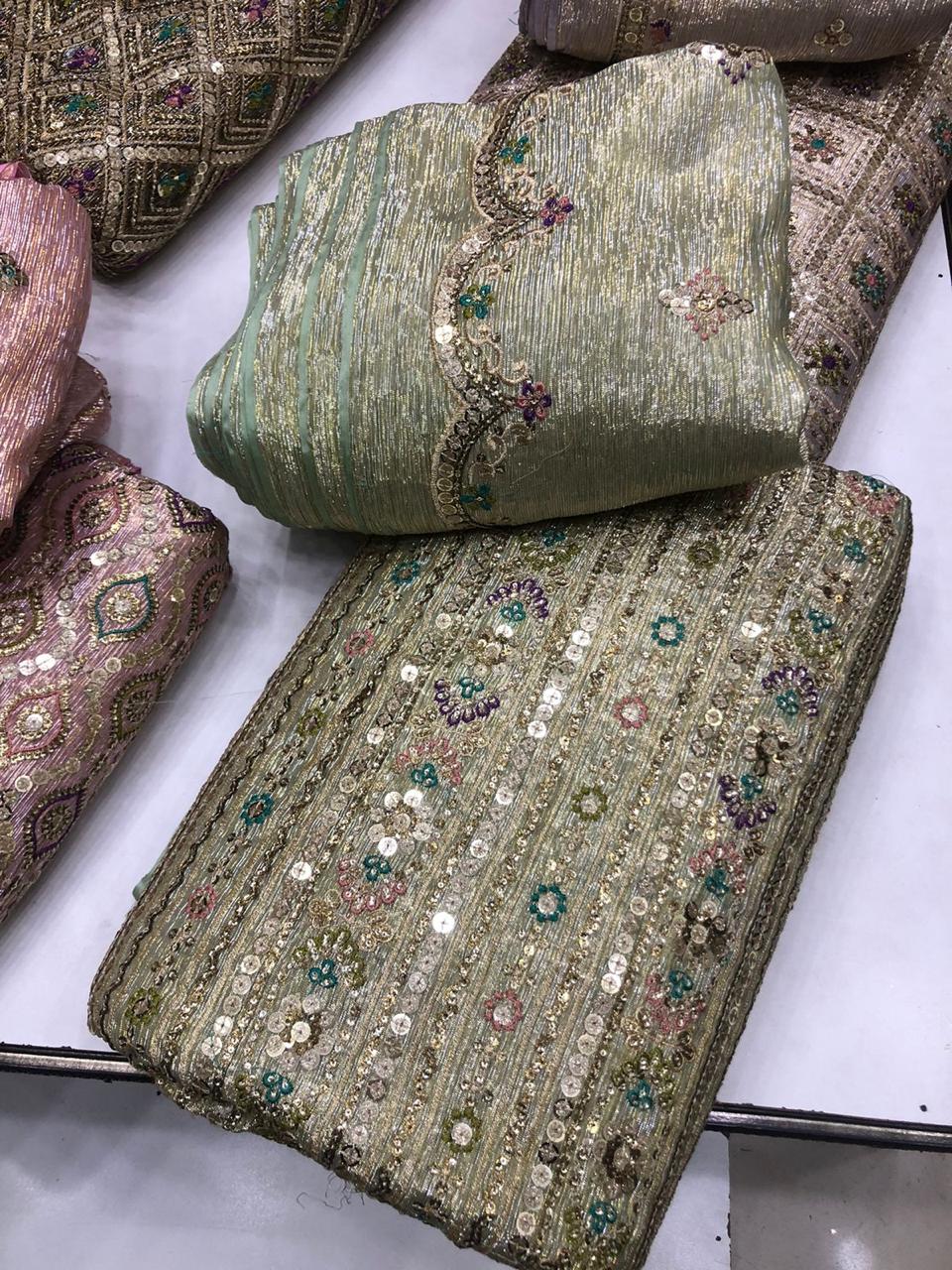 Shimmer Crinkle 3pc Unstitched 1