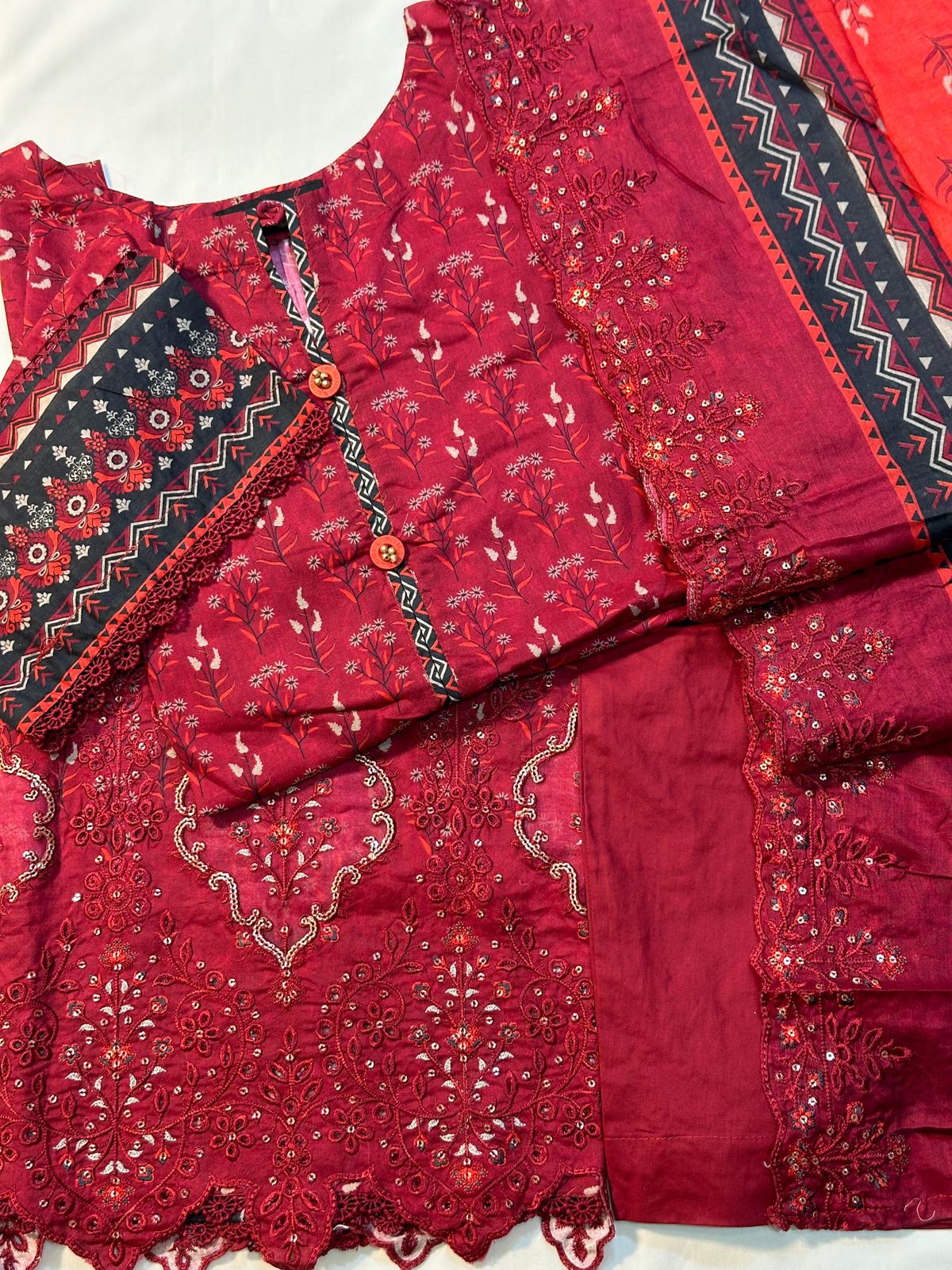 Lawn Embroidered Stitch 3pc 5