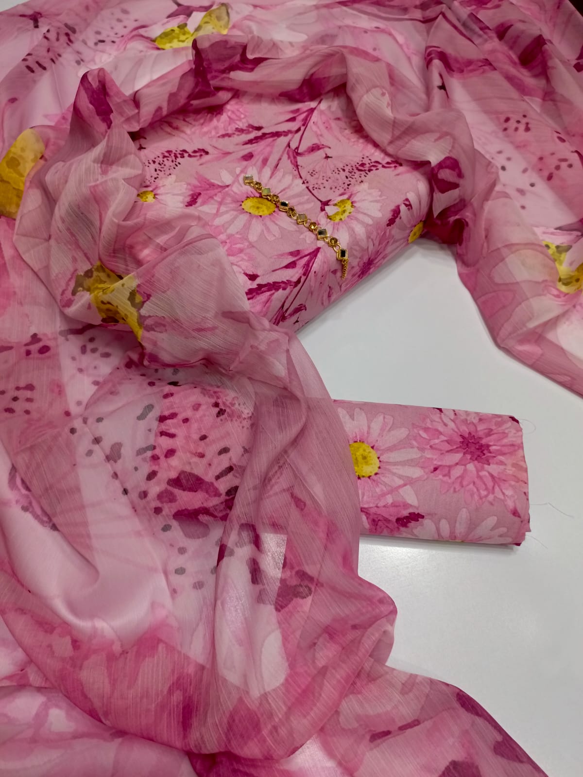 Swiss Digital Print 3pc With Neckline 1