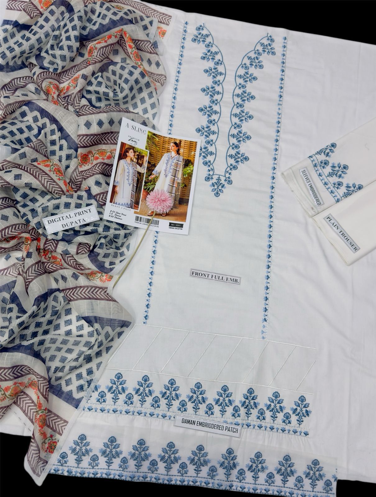 *PRESENTING AISLING MOST TRENDING NOW AVAILABLE*   *New Arrival Special Eid Collection* Fabric 3PC *