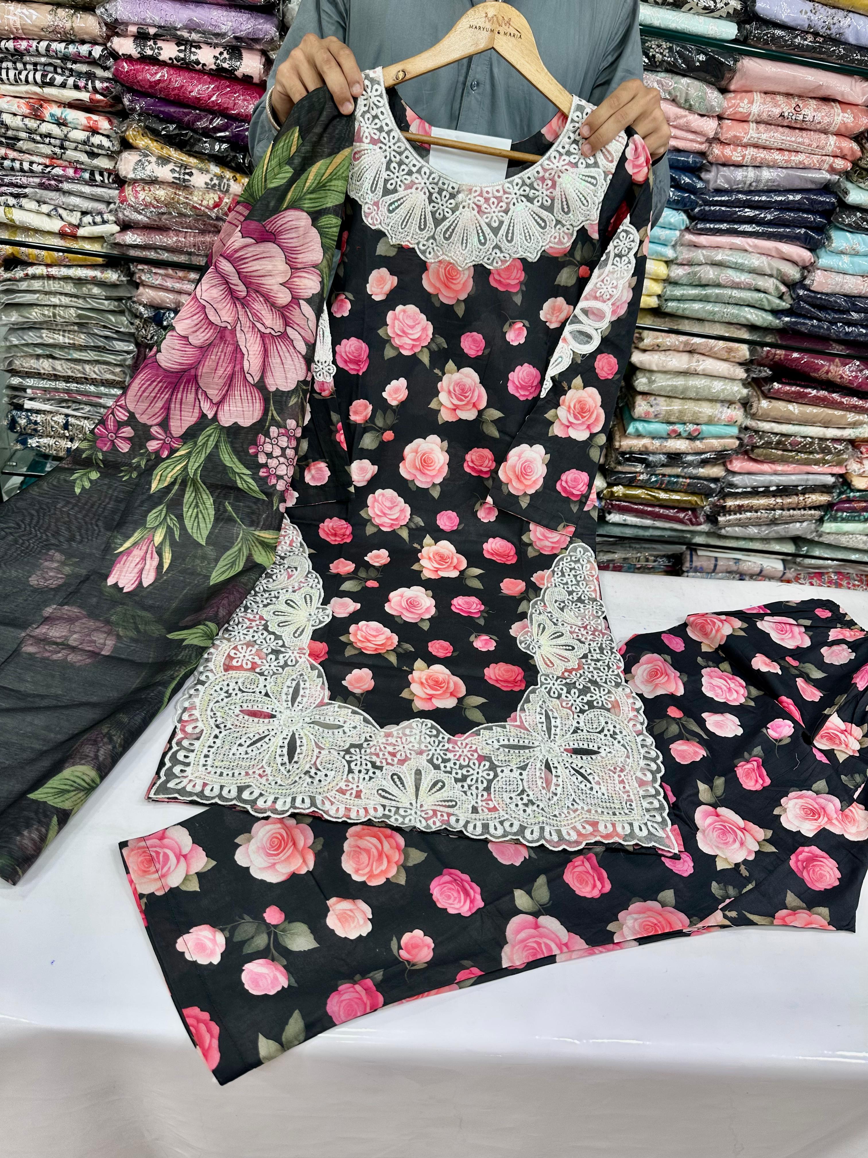 Lawn Stitch 3pc Dress 👗 6