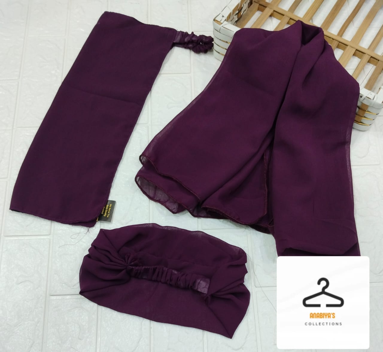 ARTICLE 3 PEC HIJAB SET STUFF IMPORTED CHINA CHIFFON