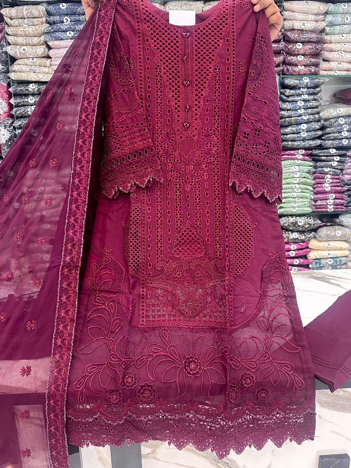 Eid Luxury Cotton Stitch Collection 3pc 1