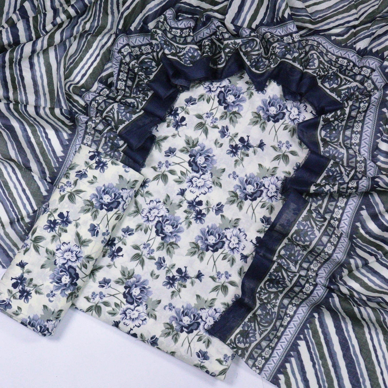 Bin Saeed 3pc Printed Lawn Unstitch 💞