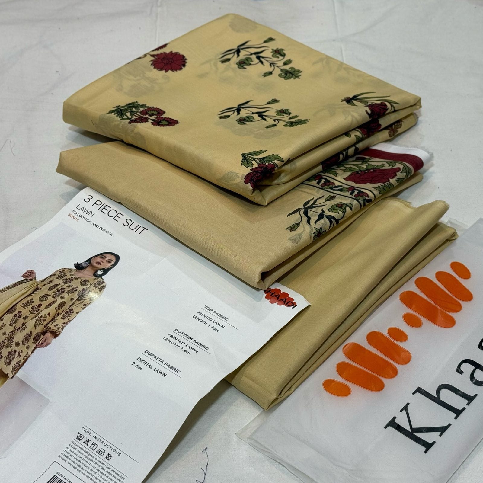 💯 Khaadi Lawn 3pc