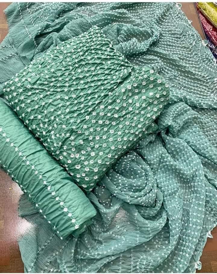 Crinkle Chiffon Chunri 2pc