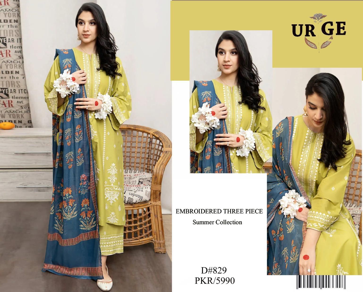 Lawn 3pc Embroidered