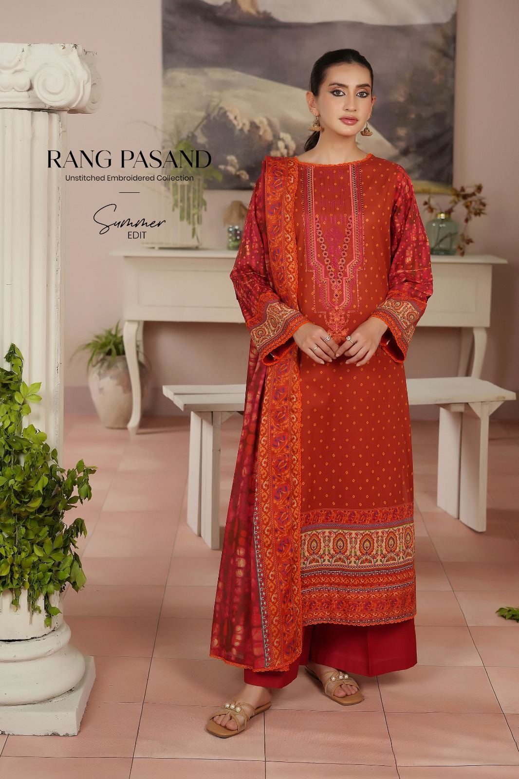 💯 Original Rang Pasand by Gull Jee Lawn 3pc