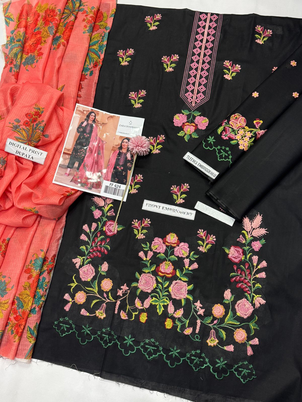 Zara ShahJahan Lawn Replica 3pc