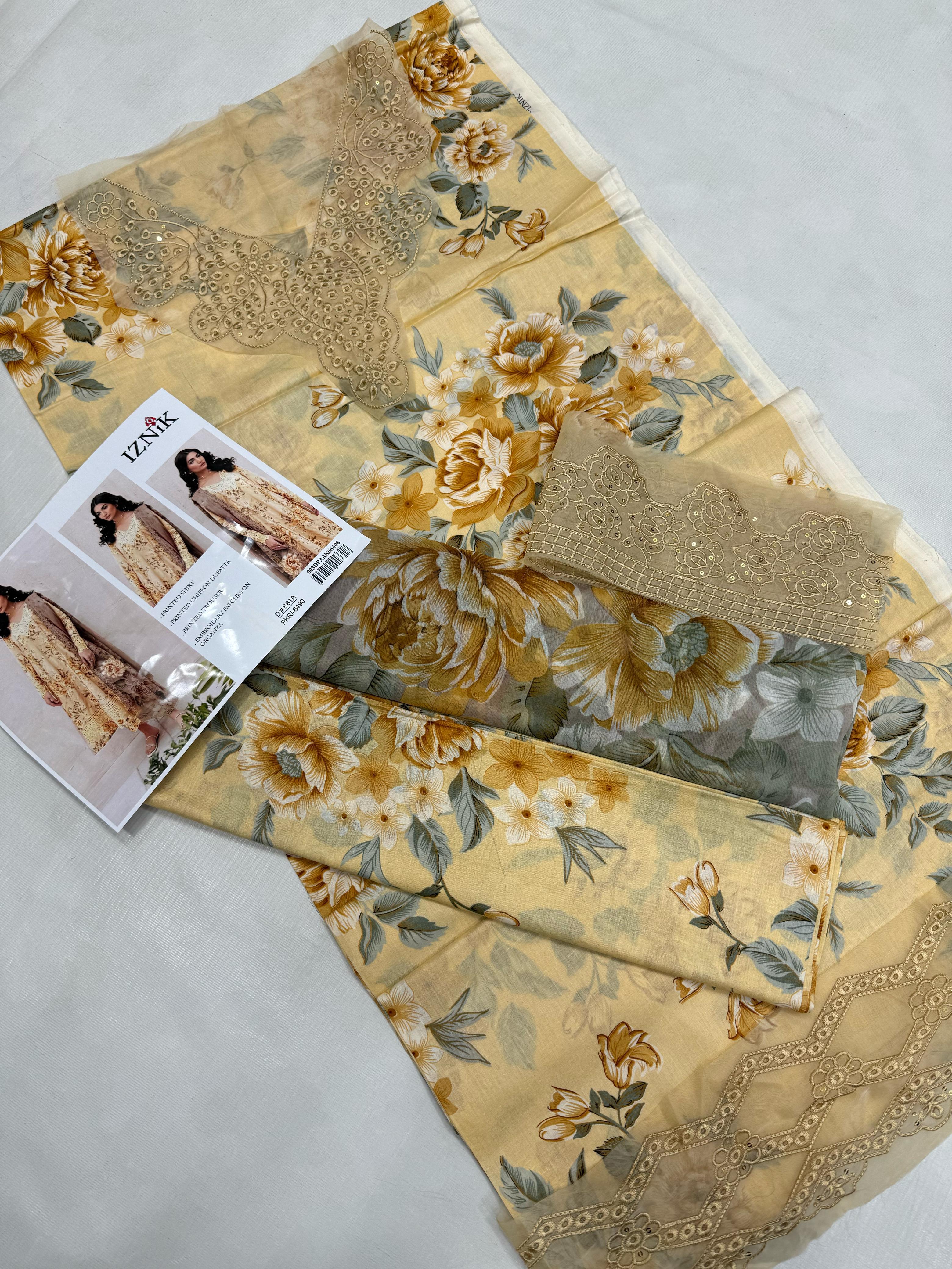 Baroque Lawn 3pc Replica 6