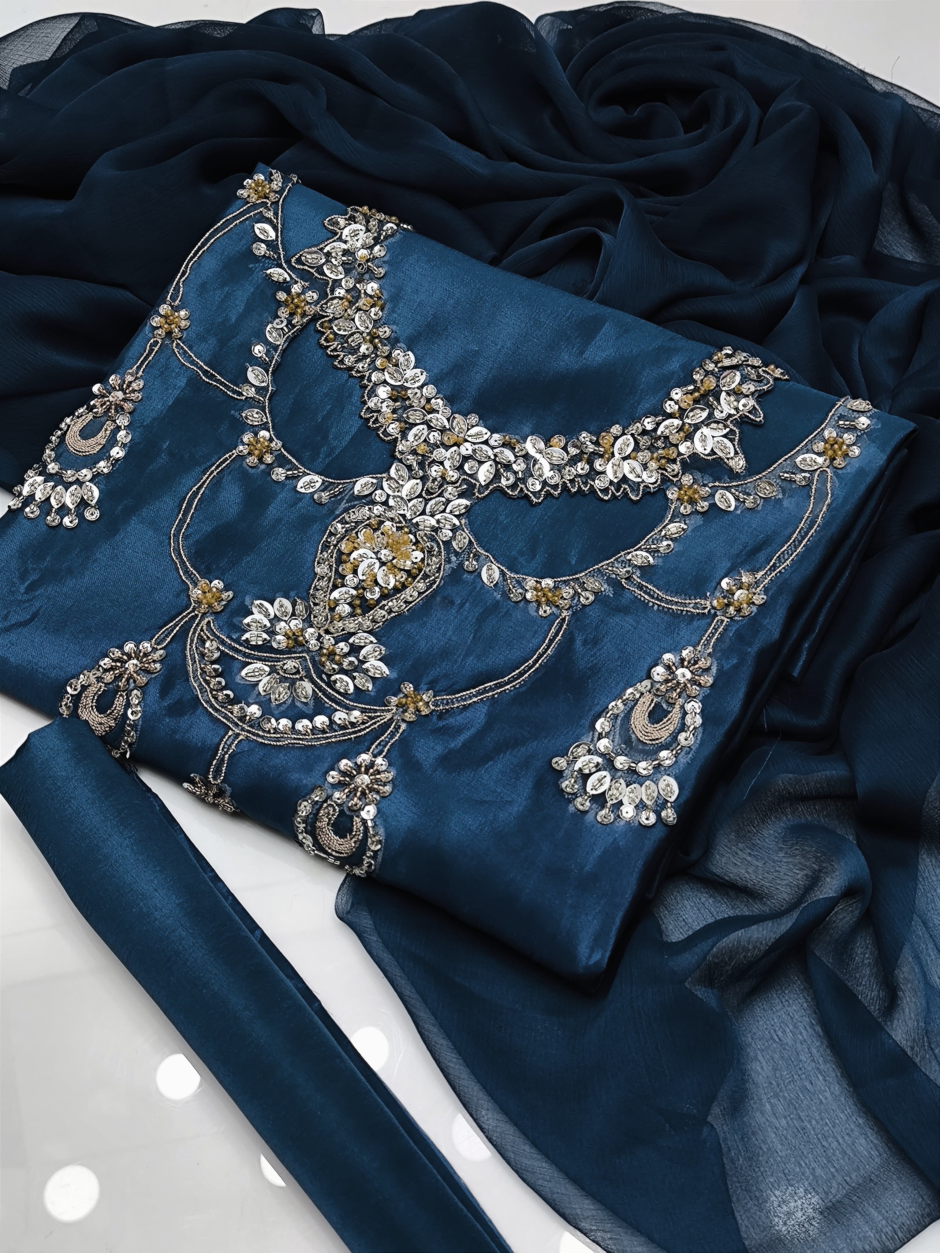 Cutwork Gala Kattan Silk 3pc