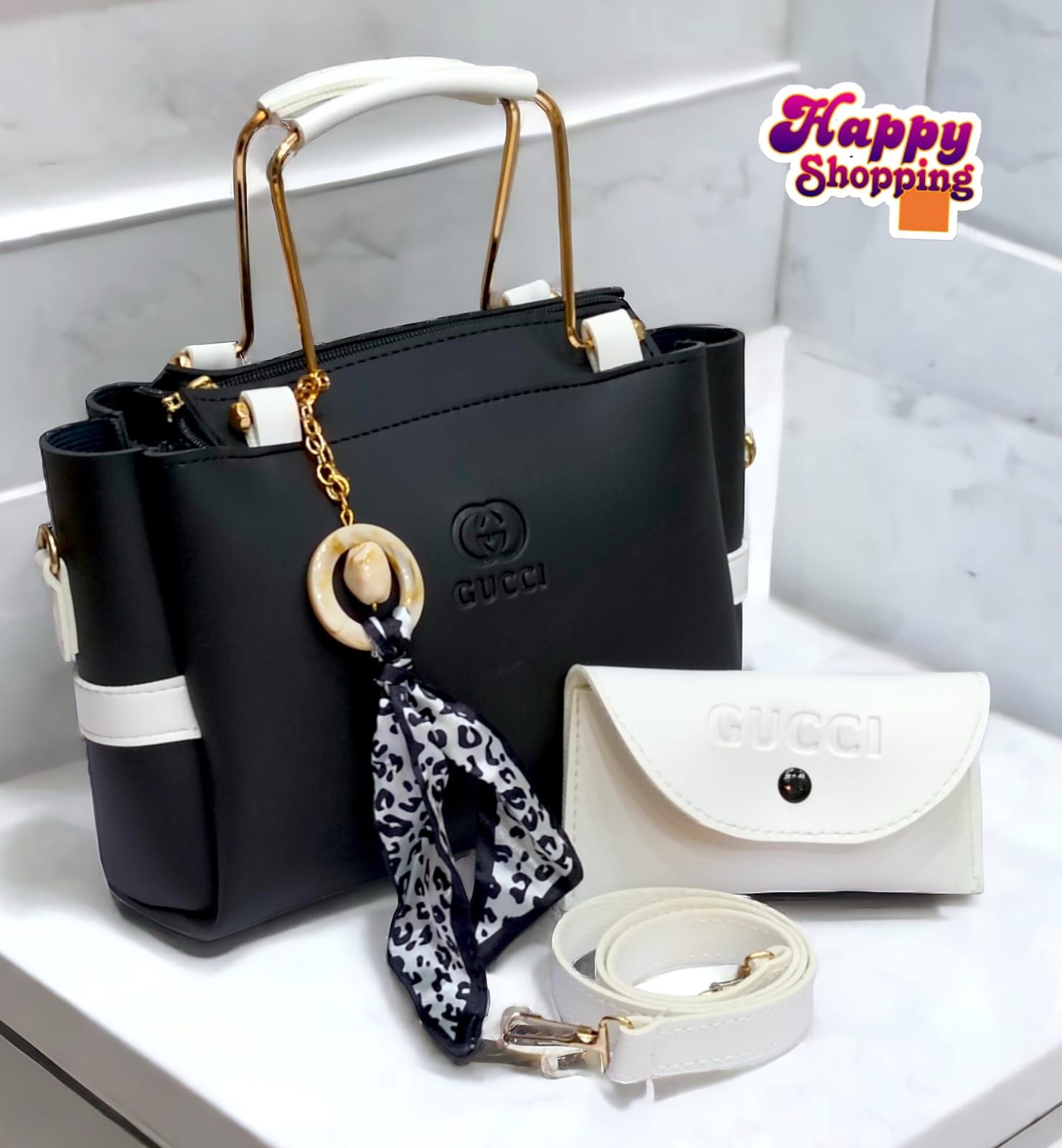 🎀 Gucci 2Pcs Bag Set for Girls With Imported Keychain 🎀