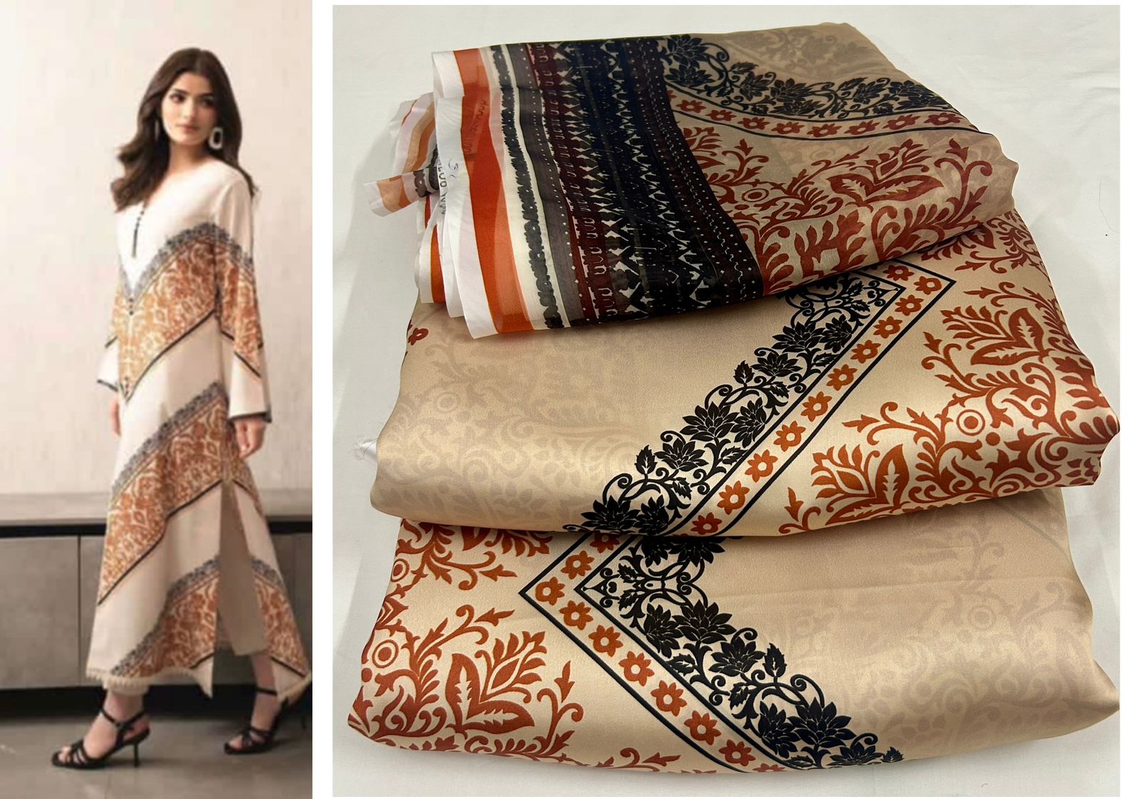 Shamoze Silk Printed 3pc