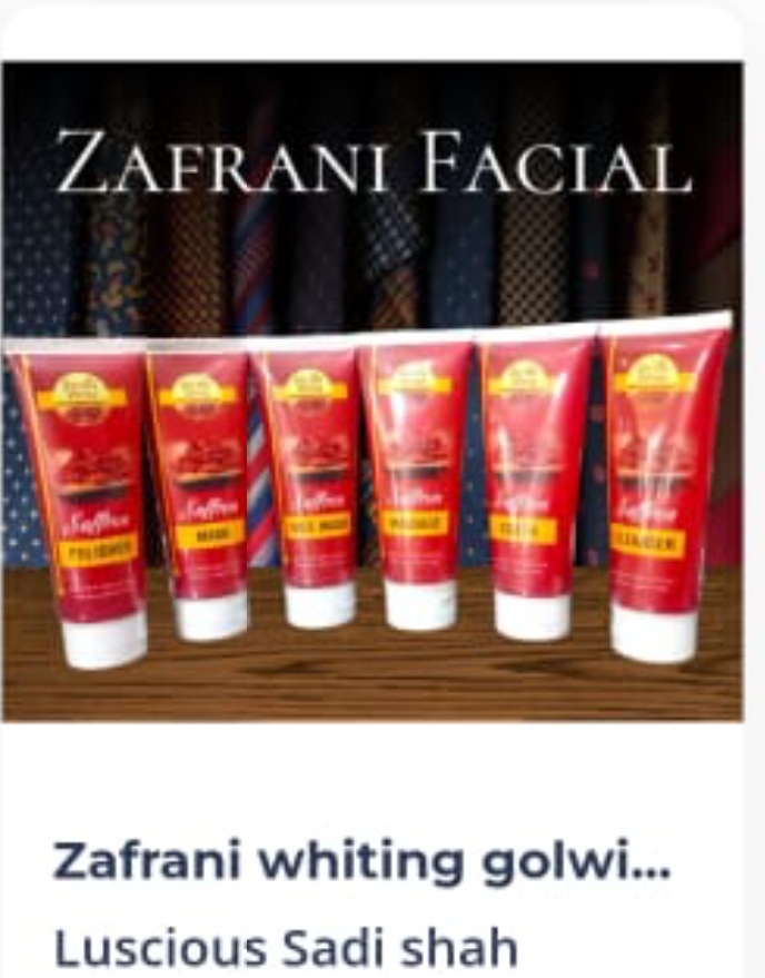 Zafrani whitening glowing facial