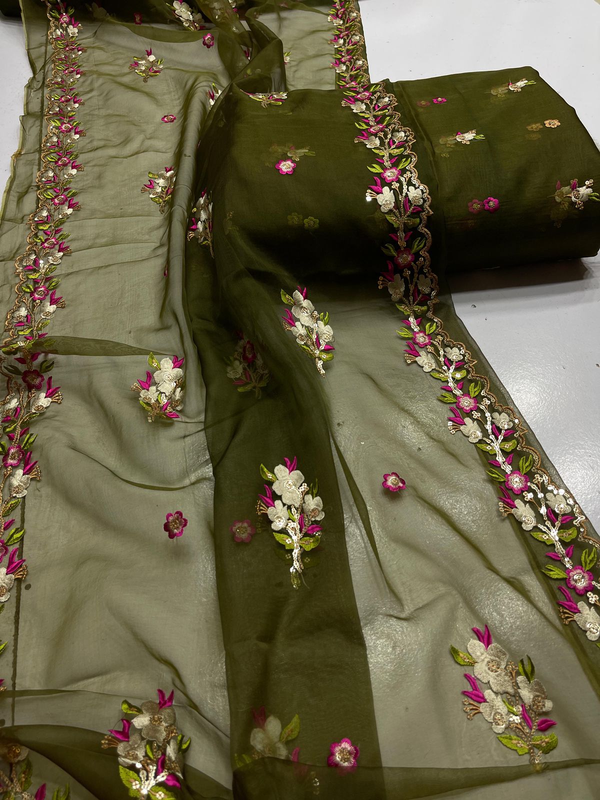 Organza 3pc Unstitch