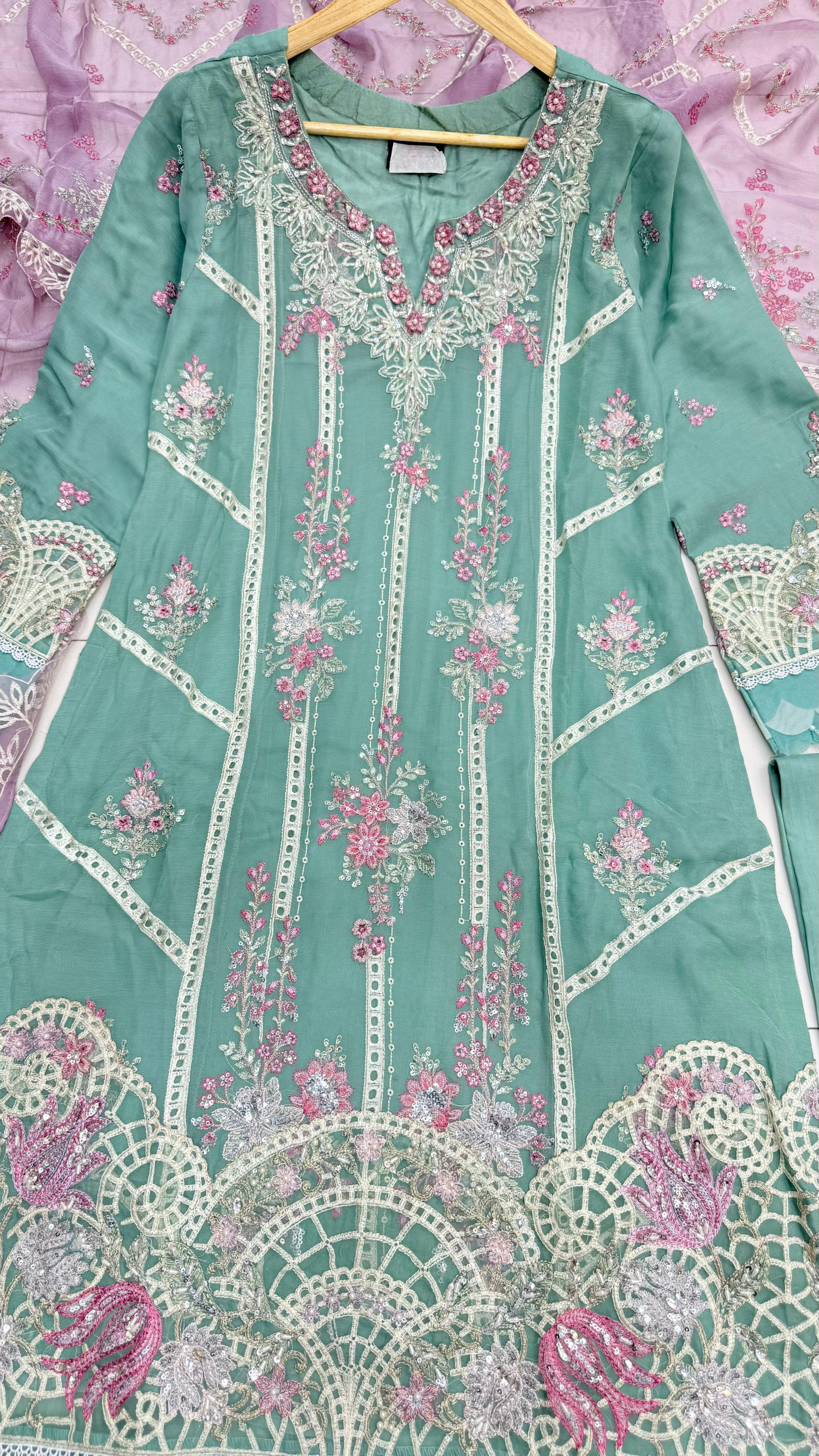 Maria B Hit Code Chiffon Stitch 3pc Replica