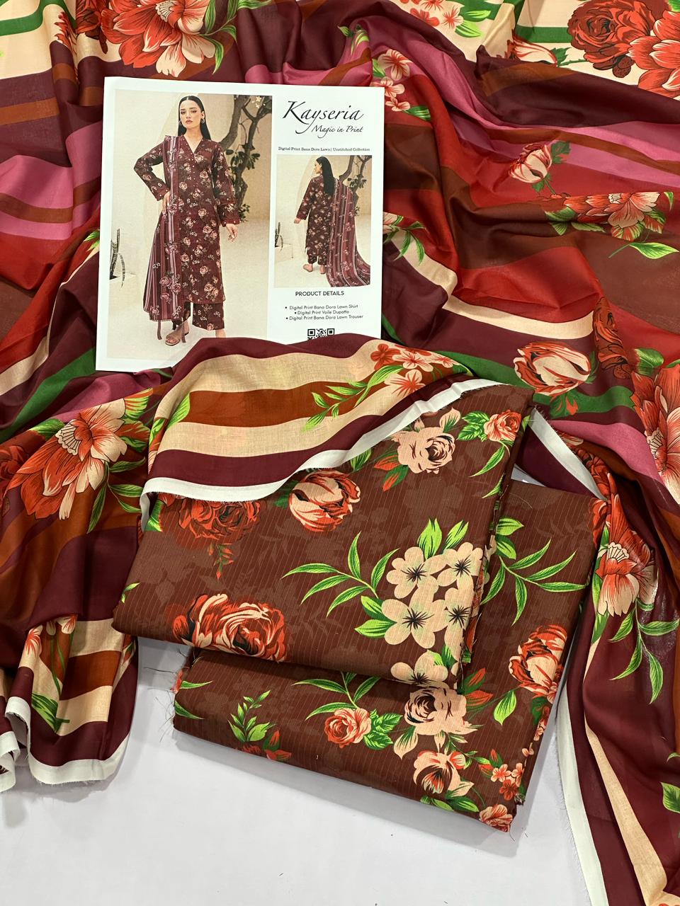 Kayseria Bana Dora Lawn 3pc