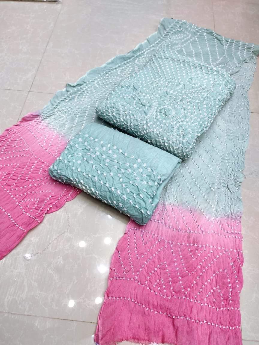 Crinkle Chiffon Chunri 2pc 1