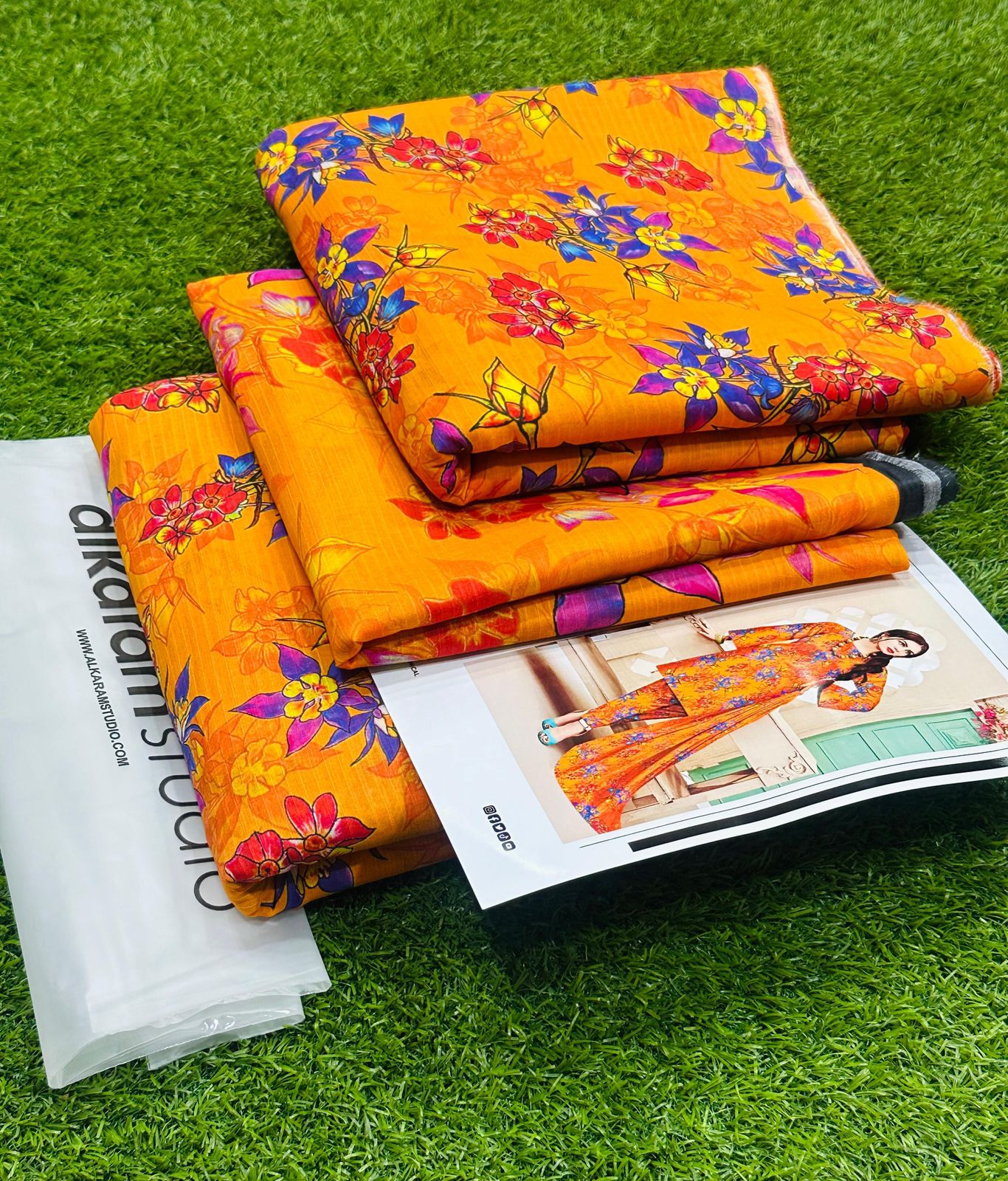 Al-Karam Bana Dora Lawn 3pc