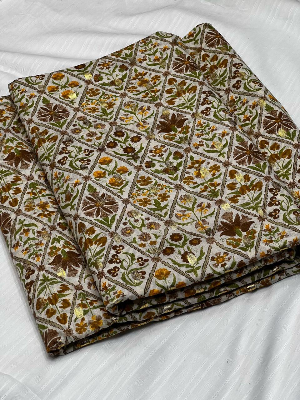 Imported Foil Printed Lawn 2pc 1