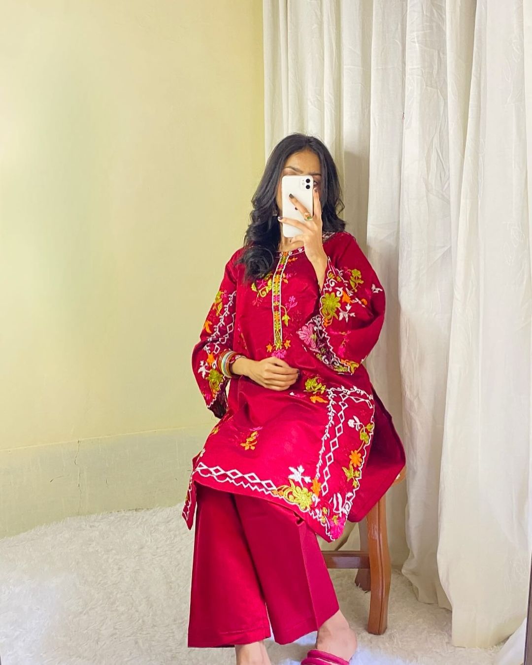 Women's winter kaddar 2pcs stich suit