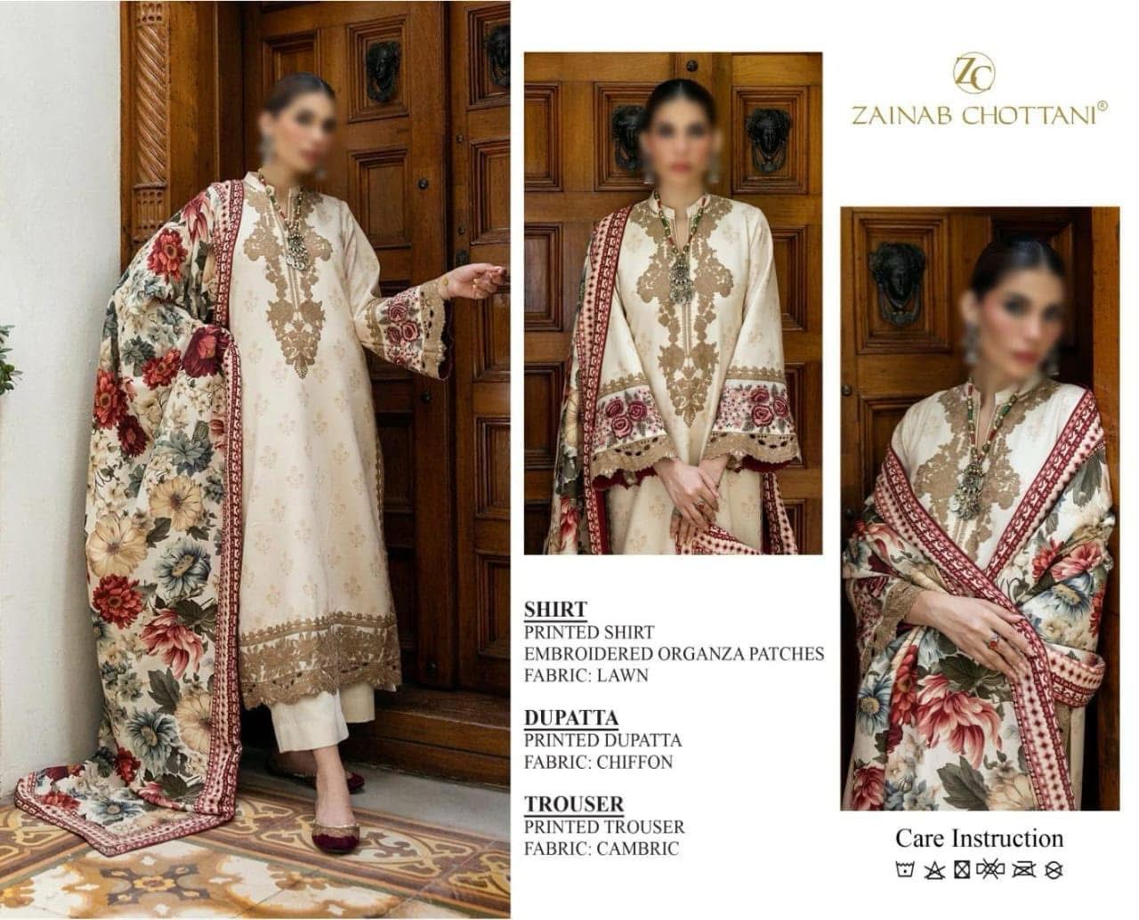 Zainab Chottani Replica Lawn 3pc