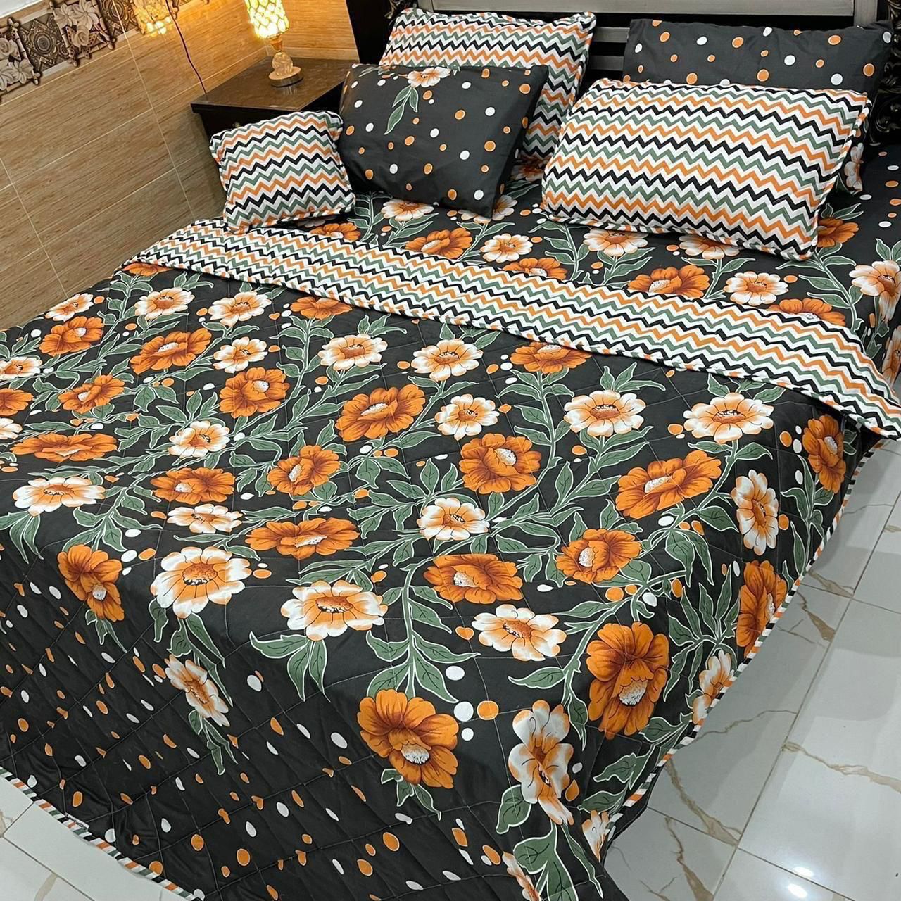 7PC PRINTED COMFORTER SET 7