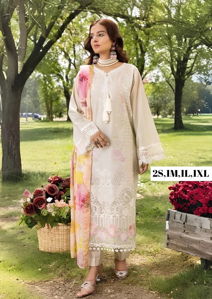 Lawn Embroidered Stitch 3pc 2