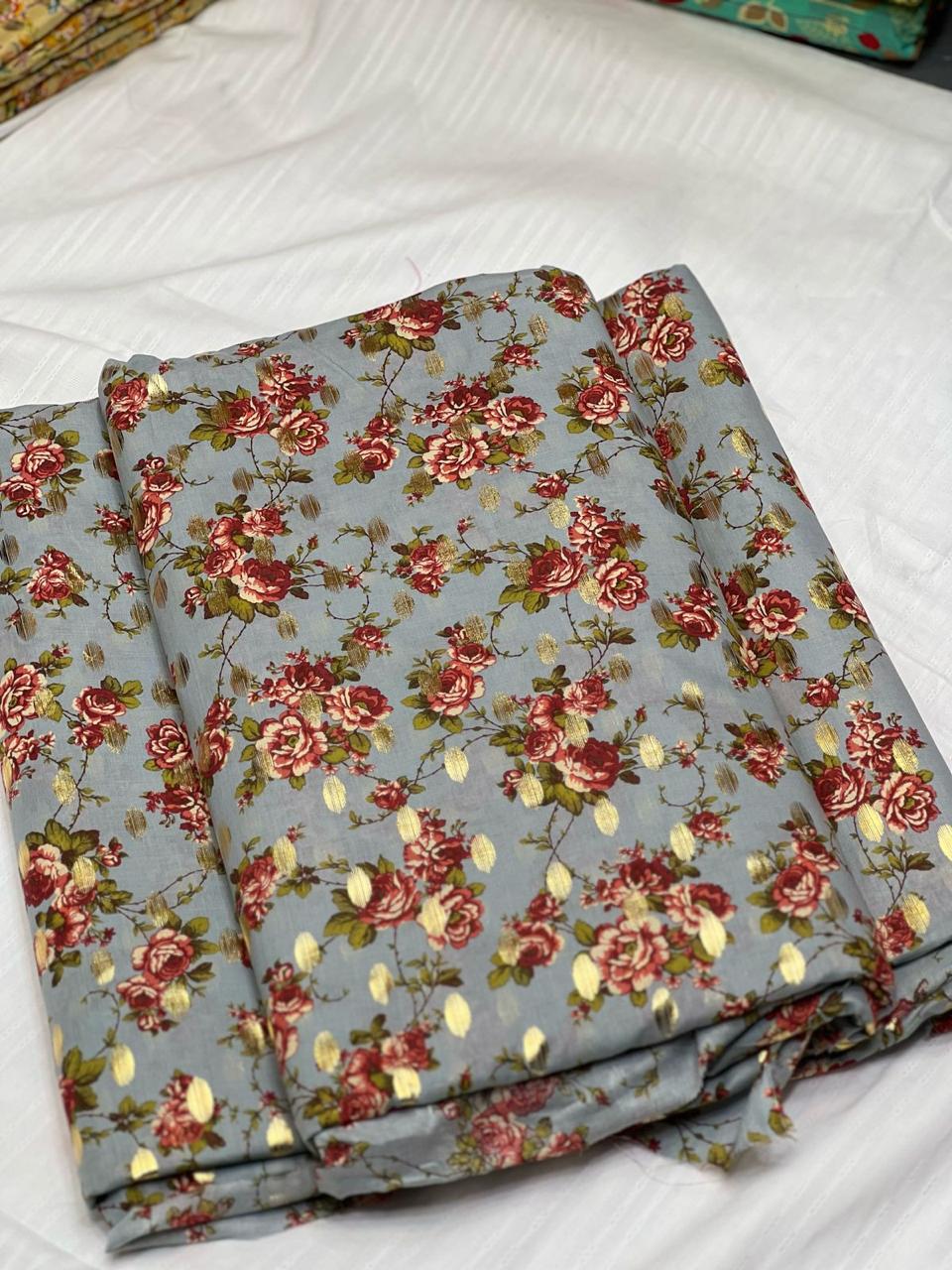 Imported Foil Printed Lawn 2pc 2