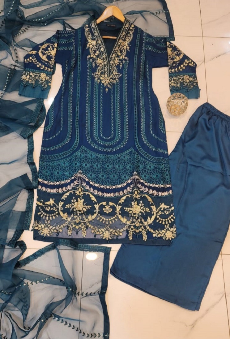 Luxury Chiffon Ready To Wear 3pc 💞