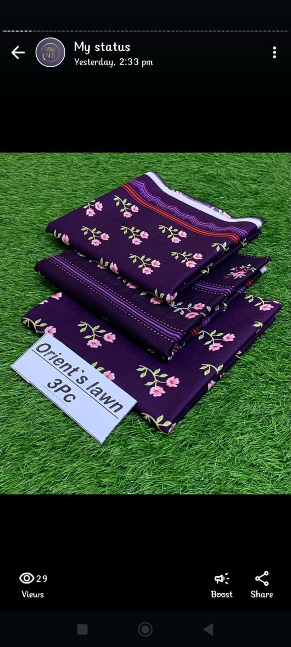 💯 Orient Lawn 3pc 1