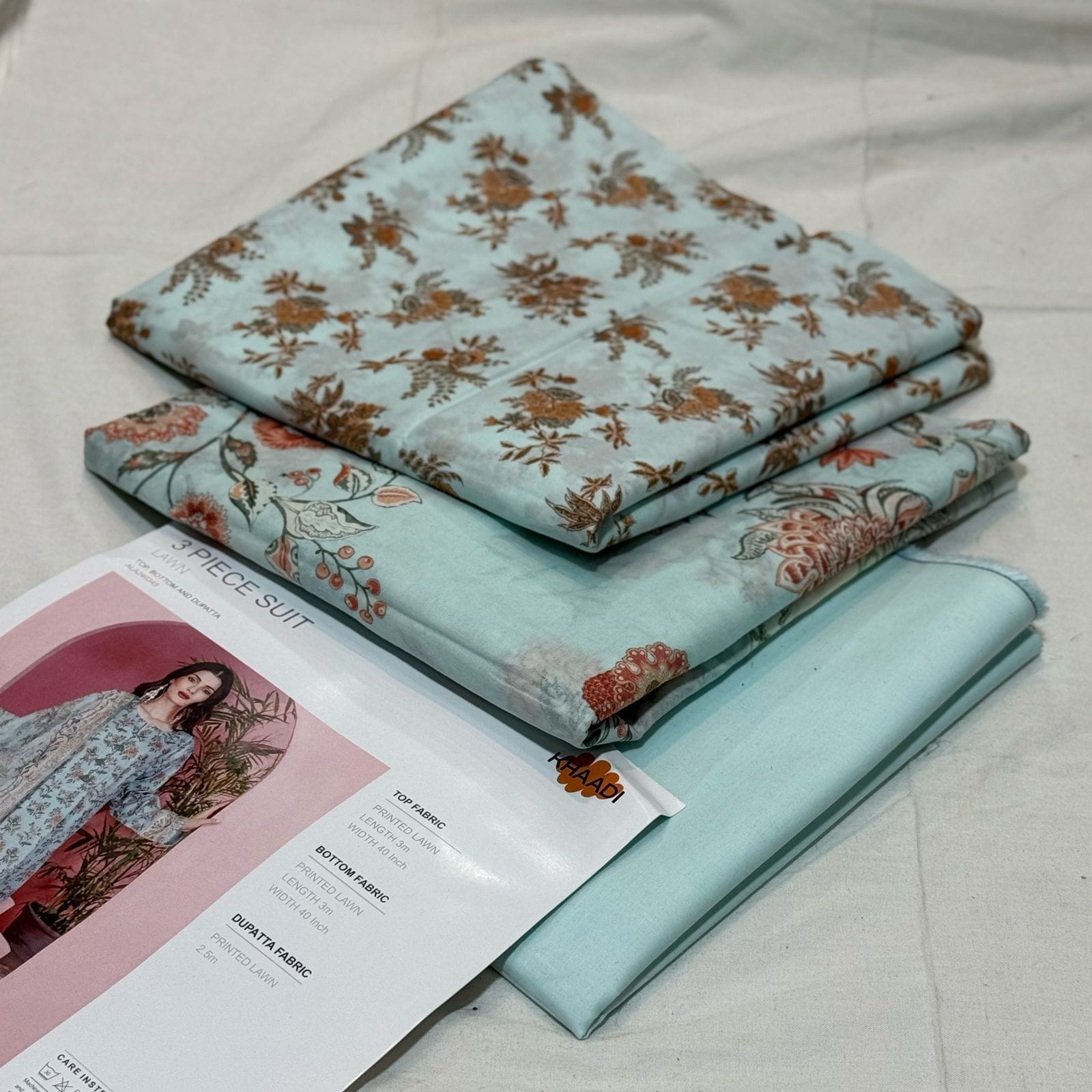 💯 Khaadi Lawn 3pc