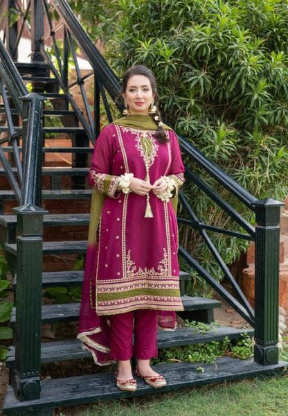 Luxury embroidery 3pieces