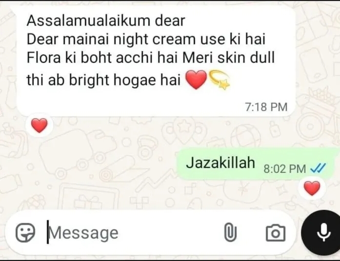 Reviews of flora whitening night cream