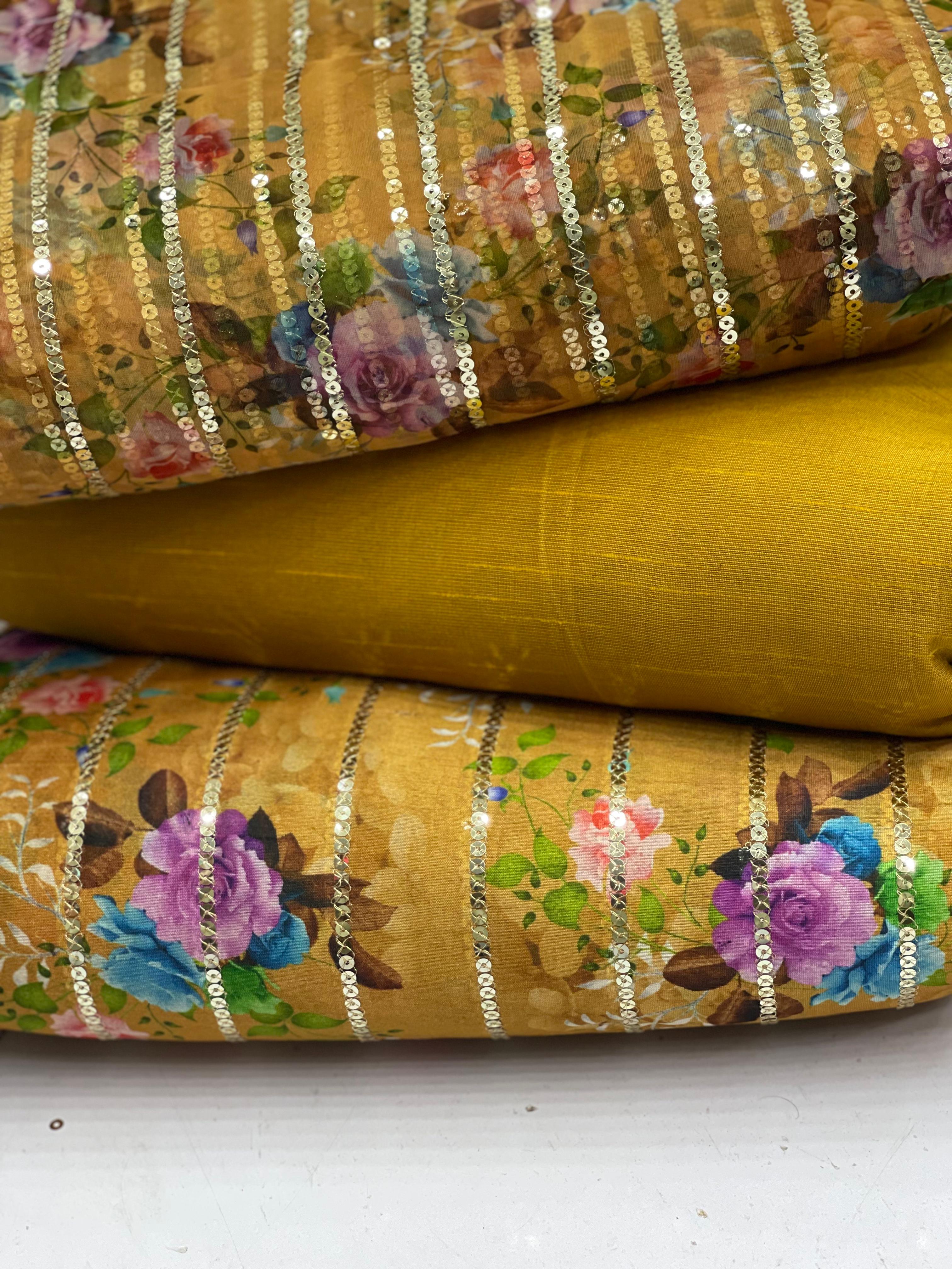 Khadi Raw Silk 3pc