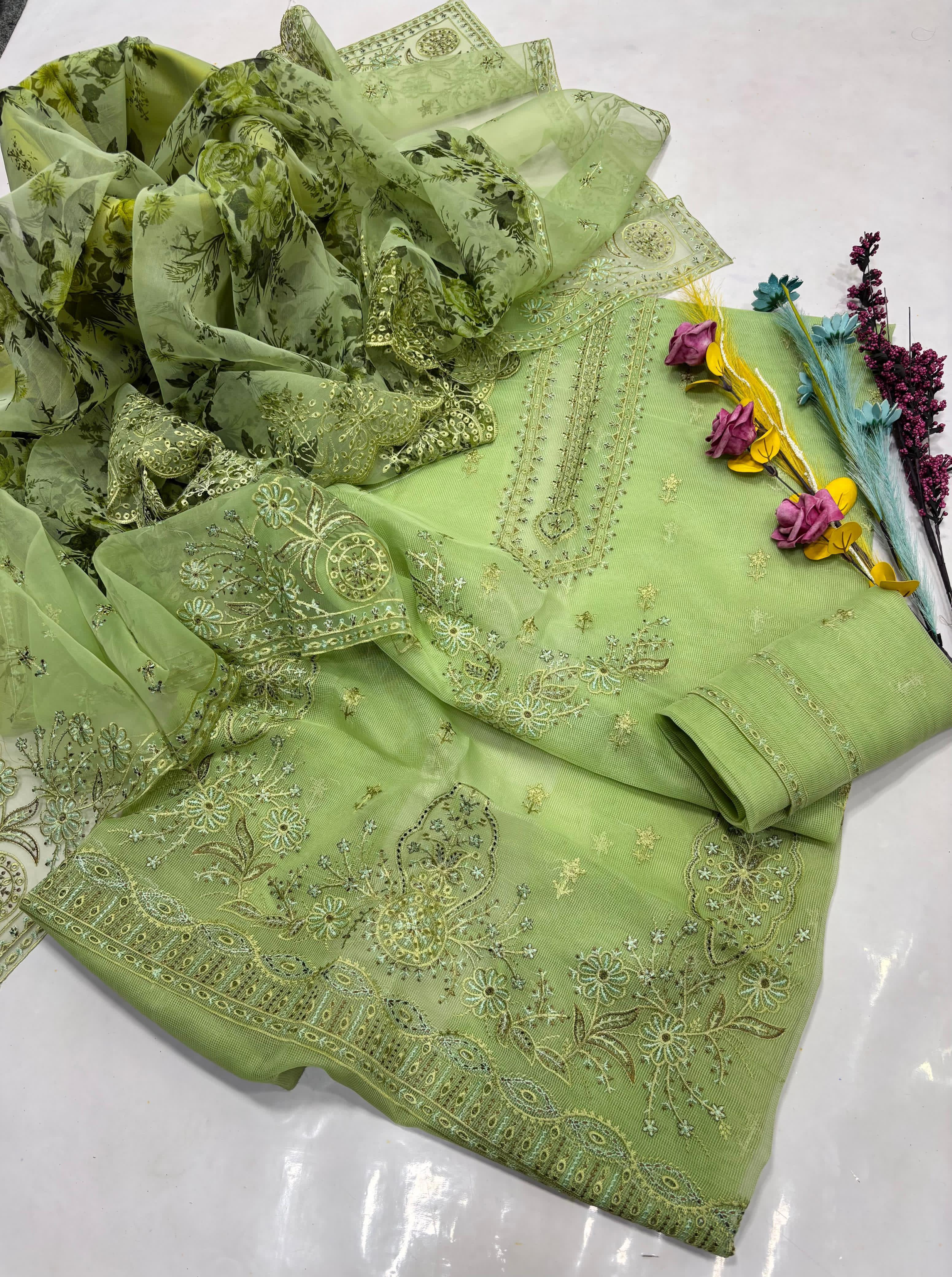 Fancy Party Wear 2pc Unstitch