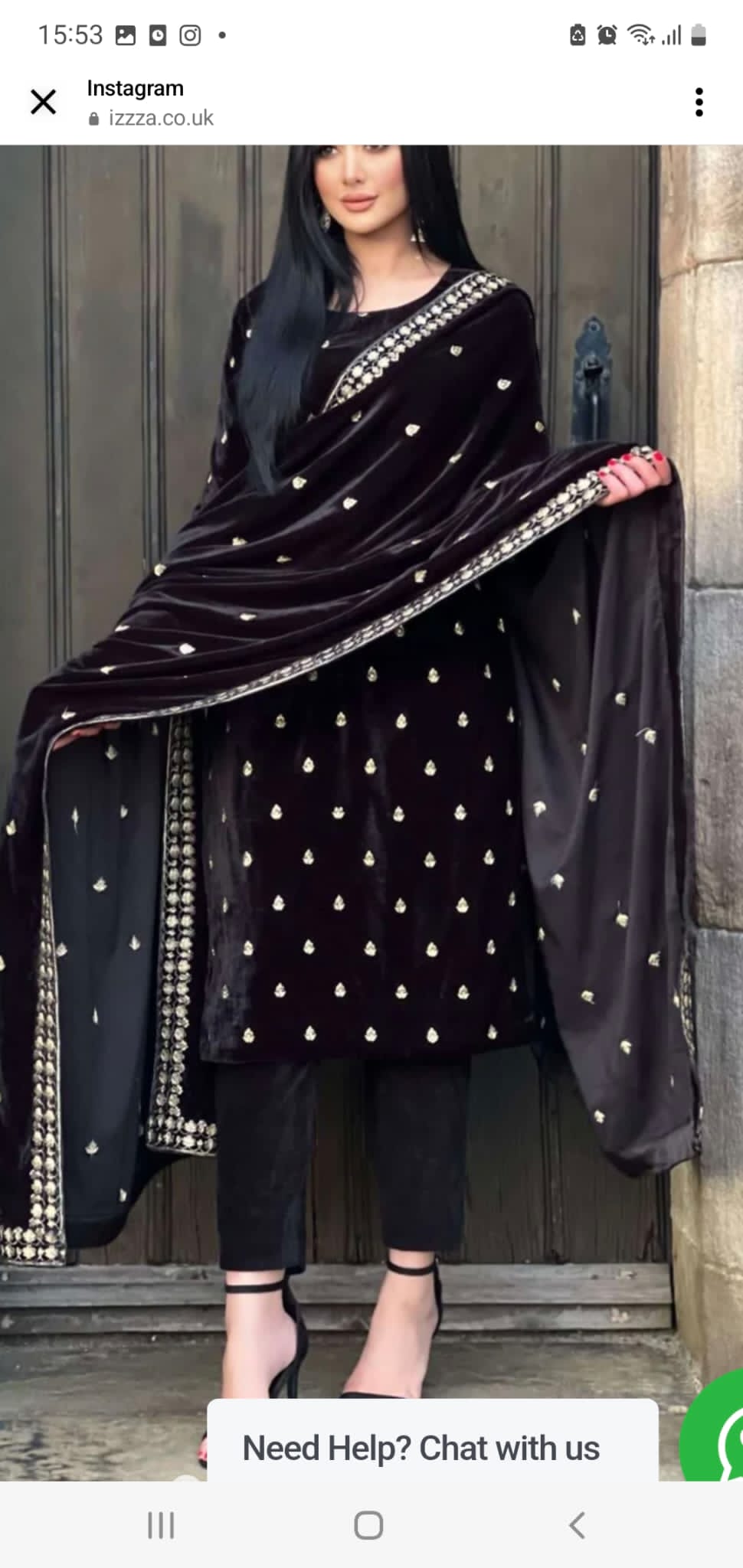 Velvet Heavy Embroidered Unstitched 3pc