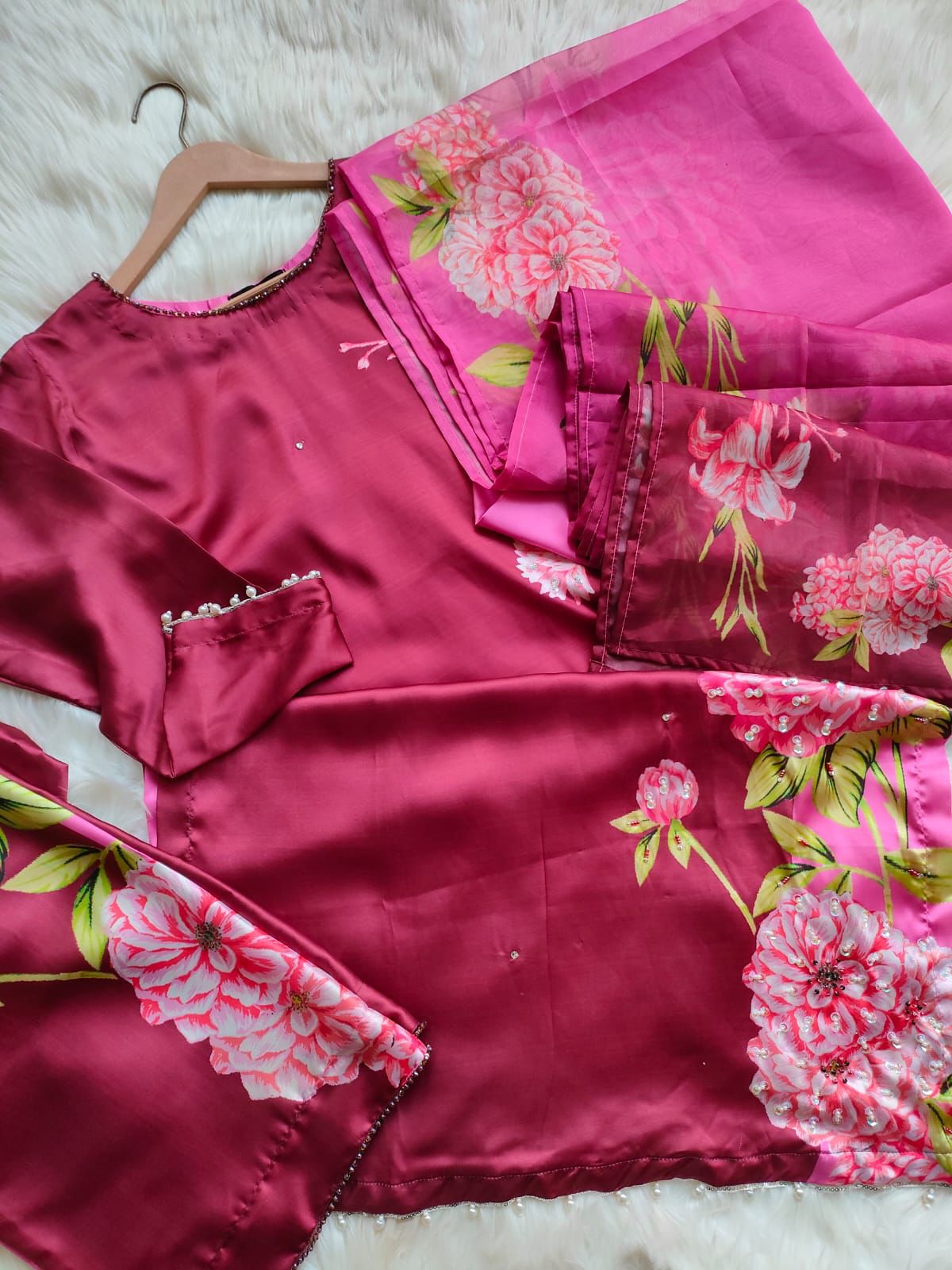 Silk 3pc Stitch Dress