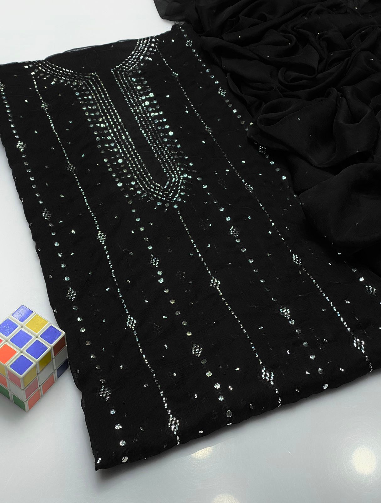 Bamber Chiffon Mukesh 2pc 💞
