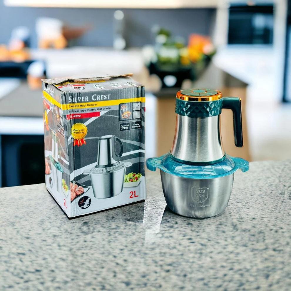 SL - 2022  250W Electric Silver Crest 4 in1 Multifunctional 2 Liters Meat  Chopper 1