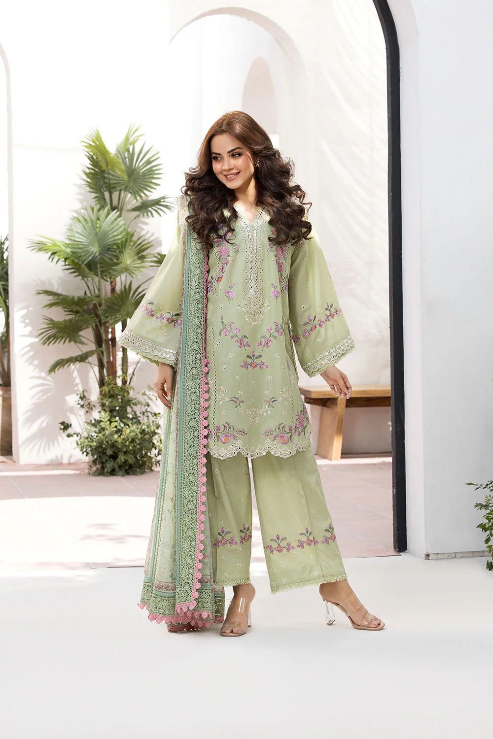 Lawn Embroidered 3pc Replica 9