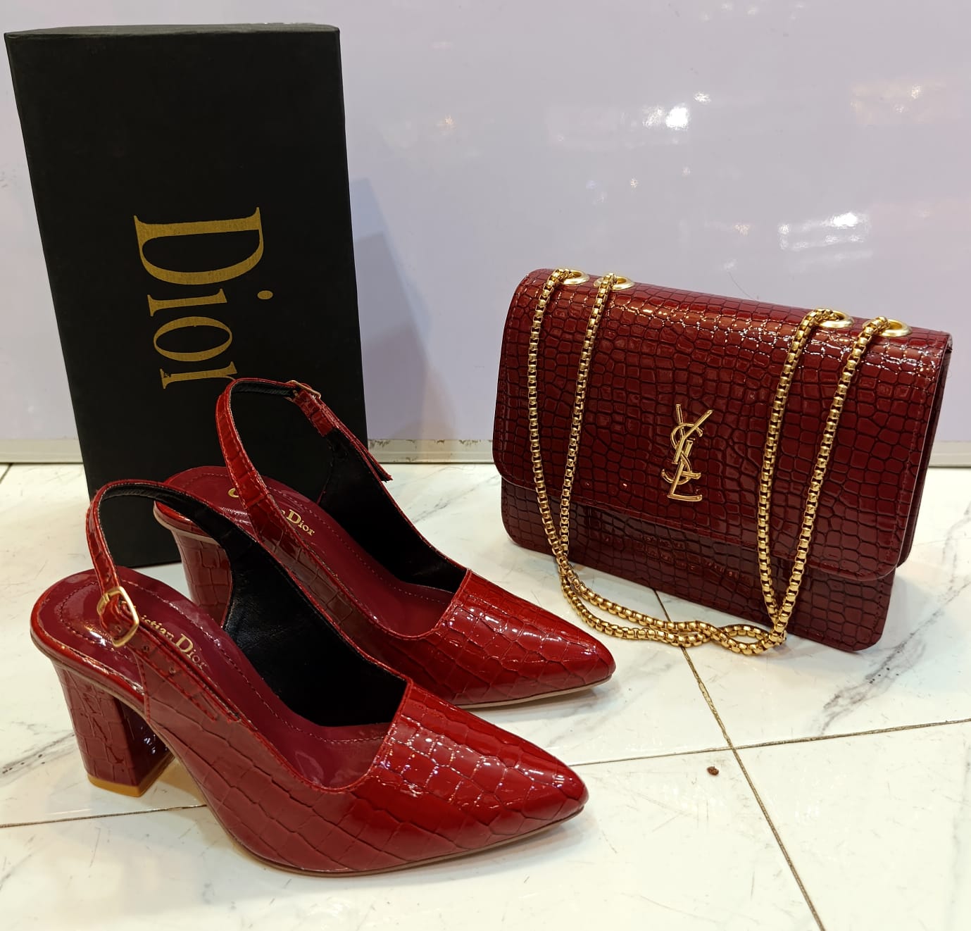 Shoes with cros body combo