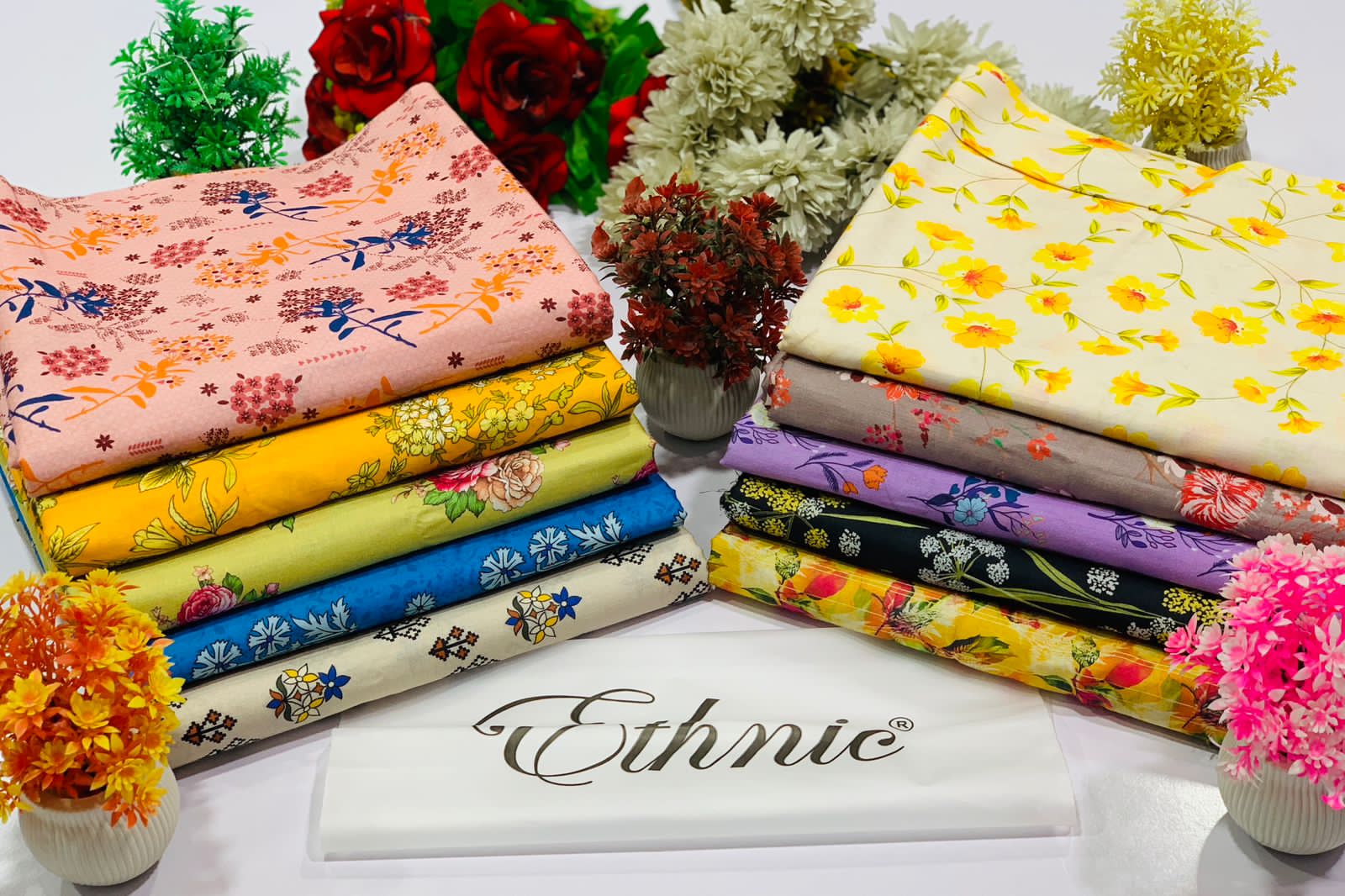 Ethnic Lawn 3pc