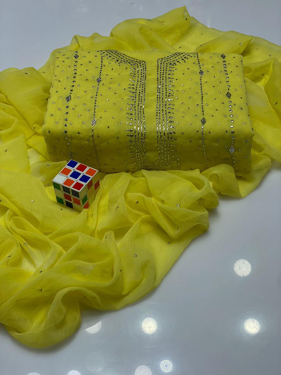 Bamber Chiffon Mukesh 2pc 💞