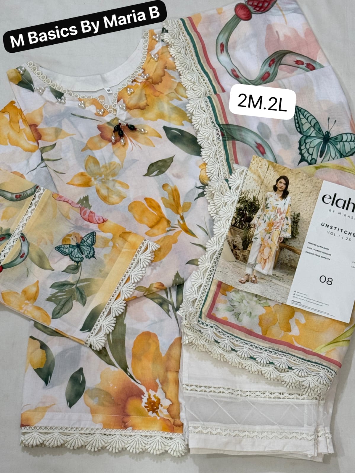 💯 Original Maria B M Basics Stitch 3pc