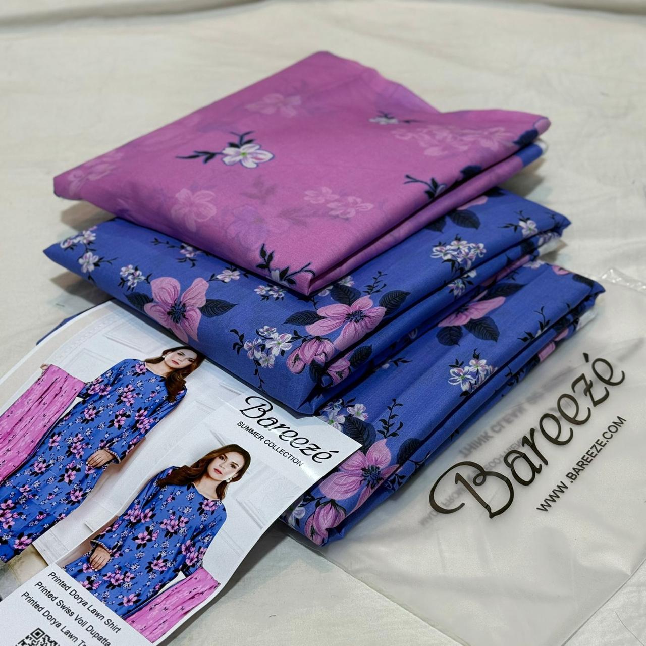 Bareeze Lawn 3pc Original Stock